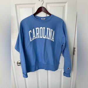 MENS size small UNC Tar Heels Carolina Champion sweatshirt blue
